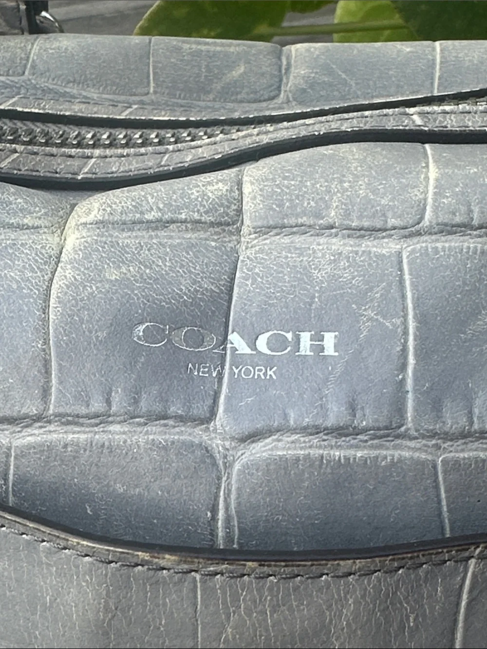 Coach croc embossed